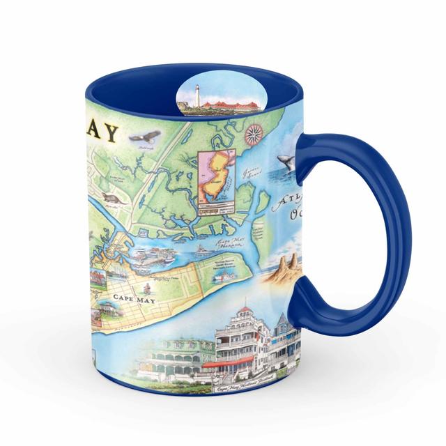 MUGCM_CM Cape May Map Ceramic Mug