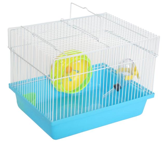 Single Story Dwarf Hamster Cage&#44; Blue