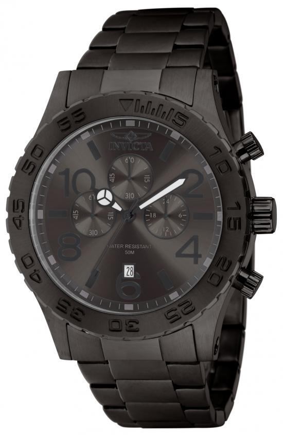 1272 50 in. Dia. 22 mm Mens Specialty Quartz Chronograph Gunmetal Dial Watch