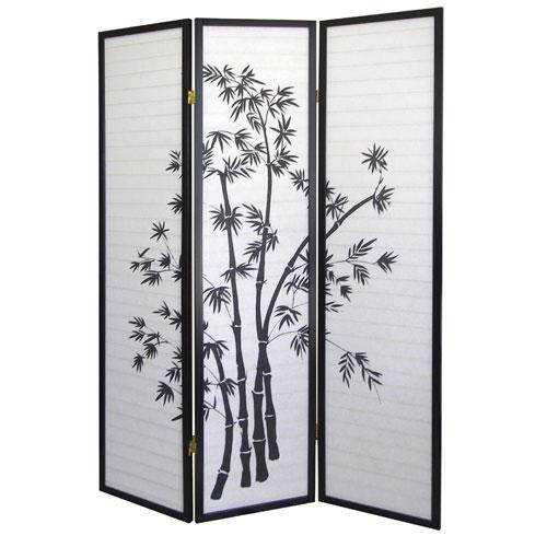 (18"W x 3 Panel) x 71"H Room Divider - Bamboo