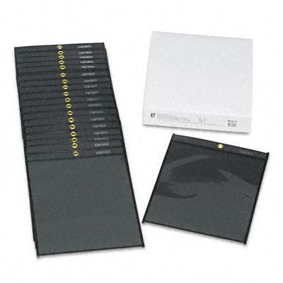 C-Line  Shop Ticket Holders  Letter  Clear Front with Black Pressboard Back  25/box