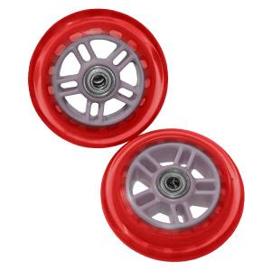 Set Of Two 98MM Replacement Wheels For  A And A2 Kick Scooter - Red