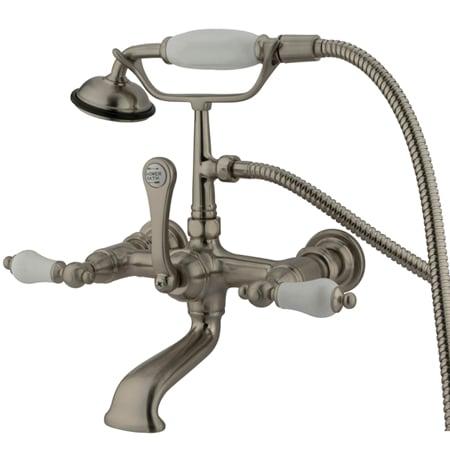Clawfoot Tub Filler with Hand Shower - Brushed Nickel Finish