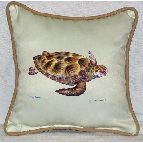 Green Sea Turtle Small Outdoor-Indoor Pillow 12&quot;x12&quot;