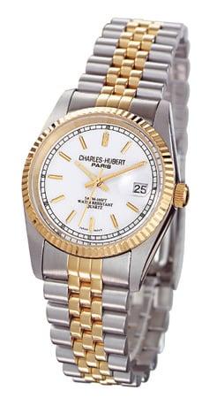 Charles-Hubert- Paris Mens Two-Tone Stainless Steel Quartz Watch #