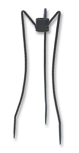 31 in. H Spiked Gazing Globe Stand - Powder Coated in Black