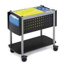 Company  Open Top Mobile File- w-4 Casters- 14-.75in.x28in.x26in.- Black