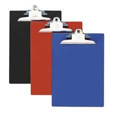 Plastic Clipboard- Recycled- 1in. Cap- 9in.x12-.50in.- Blue