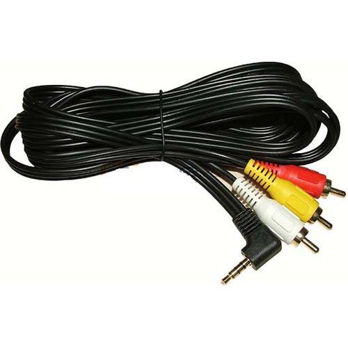 3.5mm to 3 RCA Camcorder Video Audio Cable- 6 ft