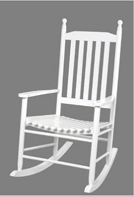 Adult Tall Back Rocking Chair White