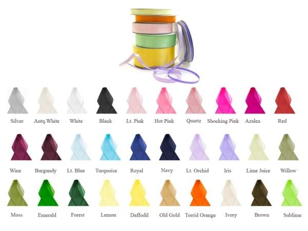 1.5 in. Single-Face Satin Ribbon 50 Yards - Willow
