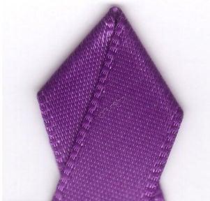 88 in. Single-Face Satin Ribbon 100 Yards - Purple