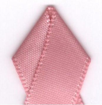 25 in. Double-Face Satin Ribbon 100 Yards - Dusty Rose