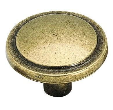BP3443-BB 1.19 in. Round Knob - Burnished Brass