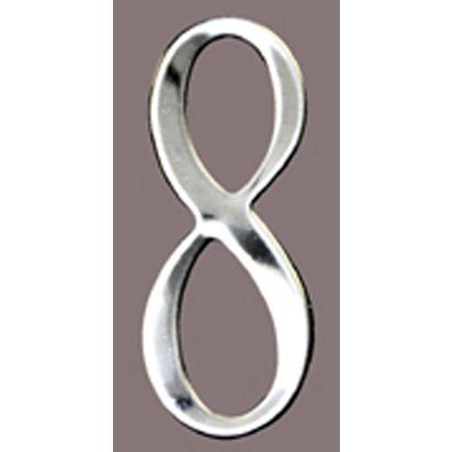 SS3-Number 8 Stnls Steel Address Numbers Size - 3  Number - 8-Stainless Steel
