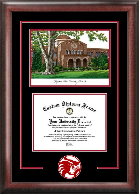 California State University Chico Spirit Graduate Frame with Campus Image