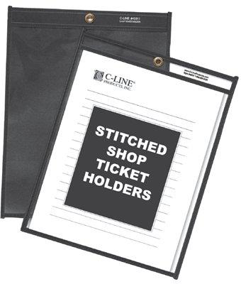 C-Line Products Inc.  Shop Ticket Holders Clear- 9 X 12- 25- Bx