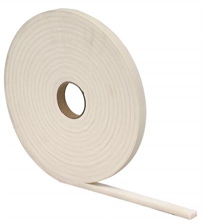 25 in. X 17 ft. White Waterproof & Airtight Foam Tape Weather Stri
