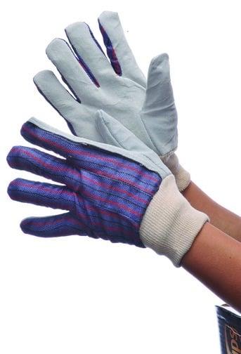 Leather Palm Work & Gardening Gloves - Large Case of 60
