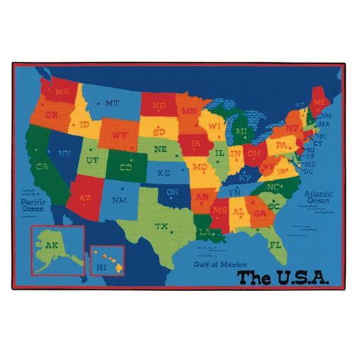 72.95 USA Map  6 ft. x 9 ft.