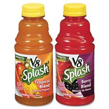 Campbell&apos;S CAM5497 V8 Splash Juice Drinks- 16oz- 12.-PK- Berry Blend