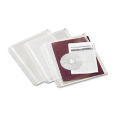 CRD14201 Zipper Binder Pockets-3-Hole Punched-10.5 in. x 11.8 in.-3-PK-CL