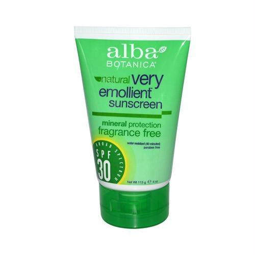 401588  Very Emollient Natural Sunscreen Mineral Protection Fragrance Free SPF 30 - 4 oz