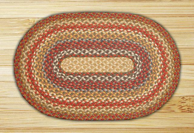 Earth Rugs 02-300 Honey-Vanilla-Ginger Oval Rug