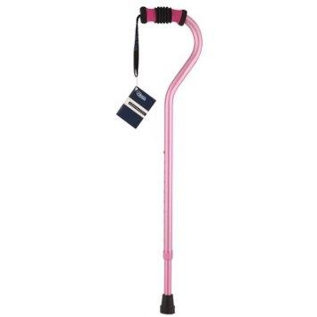 SM-060001PK Sky Med Fashionable Offset Cane in Pink