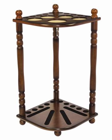 Ultimate Floor Cue Rack - Chestnut