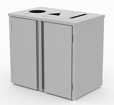 Waste And Recycling Stations Stainless Steel