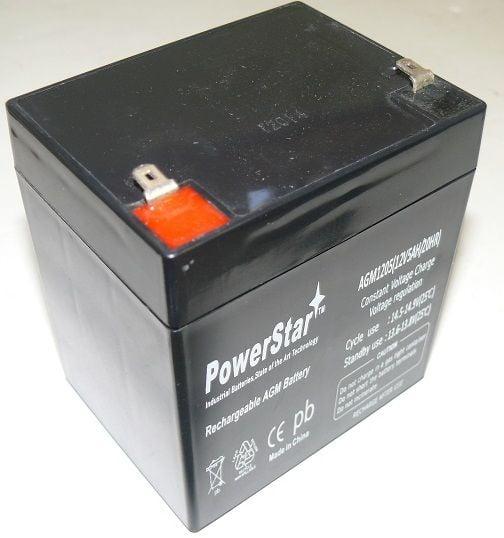 PowerStar  Battery For Casil Alarms 12V- 5Ah 12V- 4.5Ah CA1240