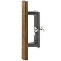 Door Handle Sliding Blk/Wood C 1107