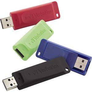 16GB Store N Go USB Flash Drive, Blue, Green, Red & Black