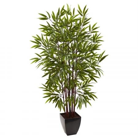 5 ft. Bamboo Silk Tree With Planter