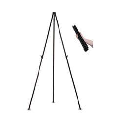 Bi-Silque Visual Communication Products  Instant Easel- 61.5 in.- Black- Steel- Heavy-Duty