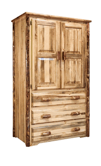 Montana Woodworks  Glacier Country Collection Armoire & Wardrobe