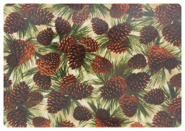 Pinecones Square Trivet- Pack of 3