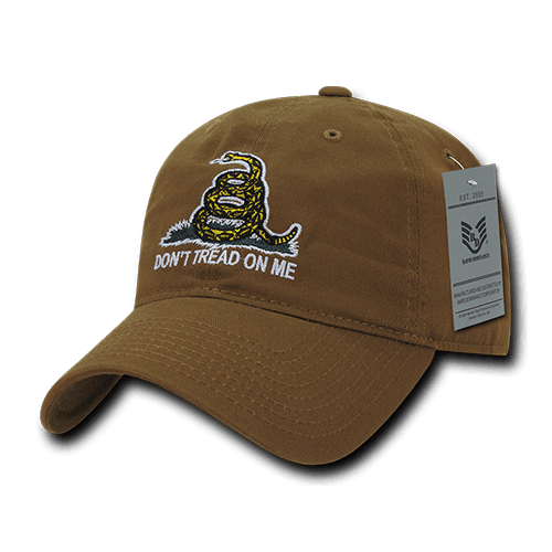A03-1GAD-COY Gadsden Flag Relaxed Graphic Cap, Coyote