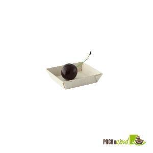 210SAMBQ60 Mini Square Samurai Wooden Tray - 2.4 in.