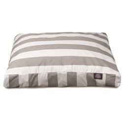 Majestic Pet Vertical Stripe Gray Extra Large Rectangle Bed