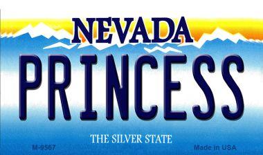 M-9567 3.5 x 2 in. Princess Nevada Background Novelty Metal Magnet