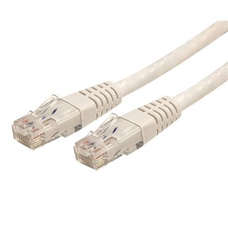 C6PATCH7WH 7 ft. White Molded Cat6 ETL Verified UTP Patch Cable