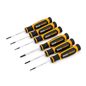 Gearwrench Mini Dual Material Screwdriver Set - 6 Piece