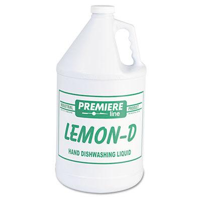 KESLEMOND 1 gal Bottle Lemon-D Dishwashing Lemon Liquid, 4 Per Carton