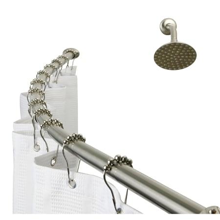 Curved Shower Rod - Satin Nickel