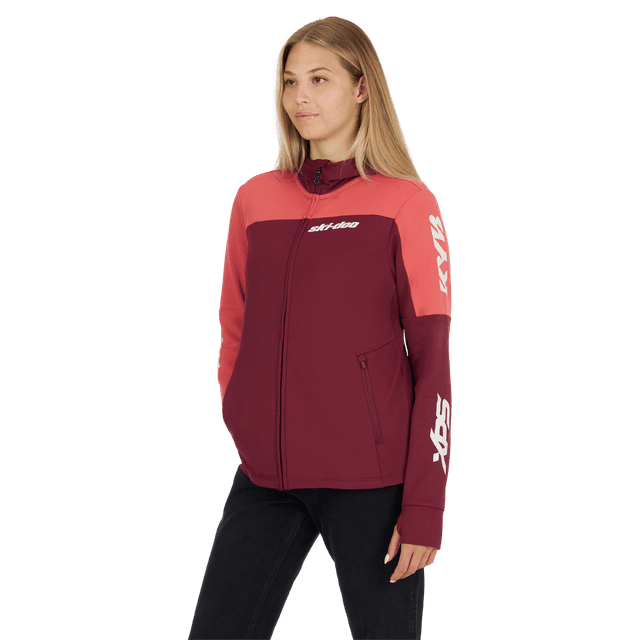 Ski-Doo Women's X-Team Edition Sno-X Zip-Up / L / Wine / Snowmobile Gear