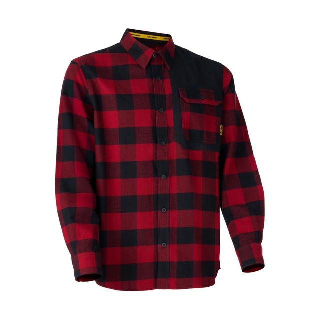 Ski-Doo Men's Buffalo Plaid Flannel Shirt / 3XL / Autumn Red / Snowmobile Gear