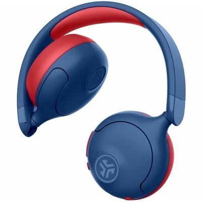 JLab Jbuddies ANC 2 In 1 Wireless + Wired Kids Headphones - Blue/ Red