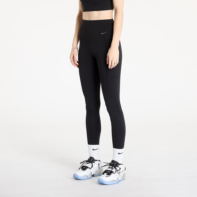 Pants Nike Universa Women's Medium-Support High-Waisted Full-Length Leggings with Pockets Black/ Black XS